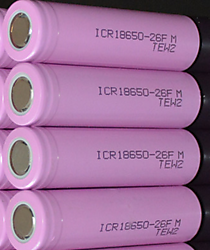 Аккумулятор 18650 2600 mAh, 3,7v Ёмкость реальная